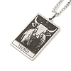 Non-Tarnish 304 Stainless Steel Tarot Pendant Necklaces NJEW-A026-01P-02-2