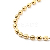 304 Stainless Steel Ball Chain Necklace for Women NJEW-A008-03G-2