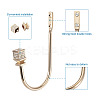 Zinc Alloy U Shape Hook Hangers Curtain SW-TAC0002-08C-4