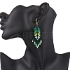 Handmade Glass Seed Beads Dangle Earrings EJEW-MZ00561-5