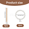 Ring Cotton Cord Curtain Tieback with Wood Stick DIY-WH0899-328-2