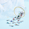Zinc Alloy Rhinestone Pendants ALRI-PH0001-17-RS-4