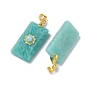 Natural Amazonite Faceted Pendants G-A298-01G-06-2