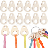 Teardrop Wood Embroidery Thread Organizers AJEW-GF0009-22-1