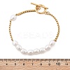 304 Stainless Steel Boston Link Chains Bracelets for Women BJEW-C089-10G-5