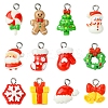 24Pcs 12 Styles Christmas Theme Opaque Resin Pendants RESI-FS0001-86A-1