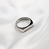 Rectangle 304 Stainless Steel Finger Rings for Men FS-WGDBD74-06-1