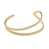 201 Stainless Steel Open Cuff Bangles for Women BJEW-M044-01G-2