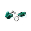 Faceted Transparent Glass Charms GLAA-T024-06F-3