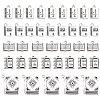 60Pcs 5 Styles Tibetan Style Alloy Pendants for Teachers' Day TIBEP-SC0003-05-1