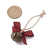Iron Bell Pendant Decoration HJEW-JM02248-01-3