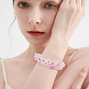 150Pcs 3 Colors Transparent Two Tone Spray Painted Glass Beads GLAA-LT0001-04D-6