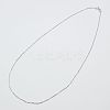 925 Sterling Silver Rope Chains Necklaces STER-E007-2B-4