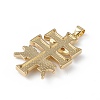 Eco-Friendly Rack Plating Brass Pendants KK-F848-14G-4