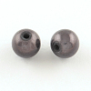 Spray Painted Acrylic Beads MACR-Q154-8mm-N05-2