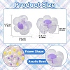 90Pcs 3 Colors Transparent Acrylic Beads TACR-YW0002-24-3