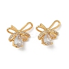 Brass Micro Pave Cubic Zirconia Pendants KK-Z136-58G-03-1