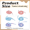 3 Pairs 3 Colors Flat Smooth Polyester Shoelaces AJEW-LP0003-09C-2