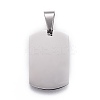Tarnish Resistant 201 Stainless Steel Stamping Blank Tag Pendants STAS-O044-01-P122-1