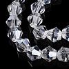 Transparent Electroplate Glass Beads Strands EGLA-TACDZ0005-6mm-03B-2