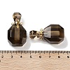 Natural Smoky Quartz Perfume Bottle Pendants G-Q163-10G-09-3