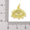 Real 18K Gold Plated Brass Micro Pave Cubic Zirconia Pendants KK-L209-039G-03-3