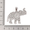 Non-Tarnish 201 Stainless Steel Pendants STAS-A094-04B-P-3