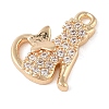 Brass with Clear Cubic Zirconia Charms LS-KK-N256-25B-G-2
