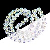 Electroplate Transparent Glass Beads Strands X1-EGLA-N056-01A-13-2