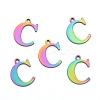 Ion Plating(IP) 304 Stainless Steel Alphabet Charms STAS-H122-C-M-2