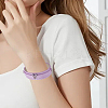 10Pcs 10 Colors Snap PU Leather Bracelet Wristband BJEW-CL0001-27-7