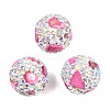 Handmade Polymer Clay Rhinestone Beads CLAY-H009-03F-1