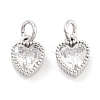 Brass with Cubic Zirconia Pendants KK-P271-42P-A-1