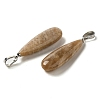 Natural Sunstone Pendants G-Q192-07P-07-3