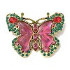 Butterfly Alloy Enamel Brooch JEWB-K018-36AG-1