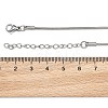 Tarnish Resistant 304 Stainless Steel Snake Chain Bracelets STAS-M175-10P-A-5
