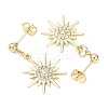 Alloy Crystal Rhinestone Dangle Stud Earrings EJEW-JE06657-02-5