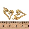 304 Stainless Steel Pendants STAS-L303-06G-3