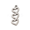 Non-Tarnish 201 Stainless Steel Pendants STAS-I197-016P-3