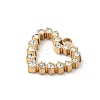 304 Stainless Steel with Rhinestone Pendants STAS-Z120-02A-G-2