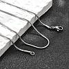 Non-Tarnish 304 Stainless Steel Snake Chain Necklaces NJEW-E122-32B-4