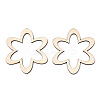 Unfinished Natural Poplar Wood Big Pendants WOOD-TAC0012-11-1
