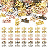 120Pcs 6 Colors Alloy Tibetan Style Pendants FIND-TA0005-85-2