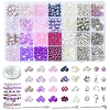 DIY Glass & CCB & ABS Plastic Imitation Pearl Beads Bracelets Mkaing Kits DIY-FS0007-17-1