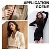 10Pcs Alloy Rhinestone Lapel Pin Backs for Backpack Clothes JEWB-HY0001-63LG-5
