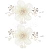 Detachable Cloth Flower Shoe Decoration AJEW-WH0326-76A-1