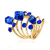 Alloy Rhinestone Multi-layer Rings VU7935-3-1
