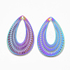 Ion Plating(IP) 304 Stainless Steel Filigree Pendants X-STAS-S108-87-2