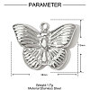 304 Stainless Steel Pendants STAS-OY001-13P-2