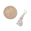 5Pcs Tibetan Style Alloy Kitten Pendant Decorations HJEW-JM03894-3